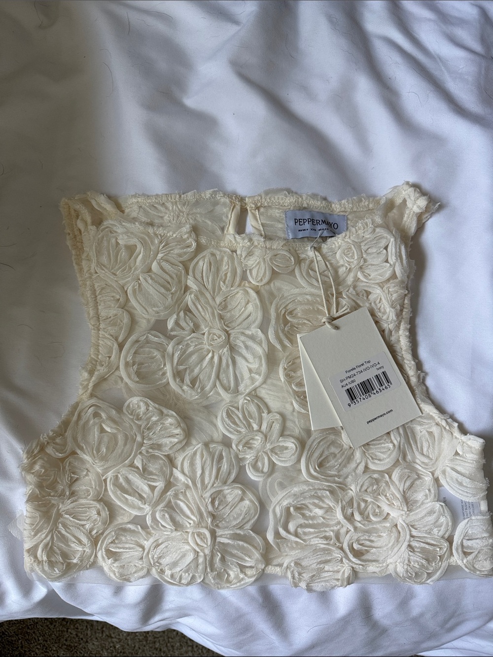 Peppermayo Ivory Florella Top